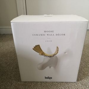 Moose ceramic wall decor new in box